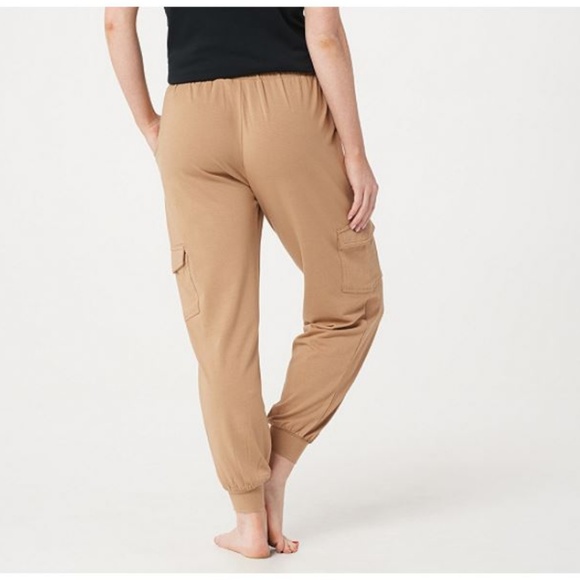 AnyBody Tall Cozy Knit Cargo Jogger Pants 190 - Picture 2 of 2